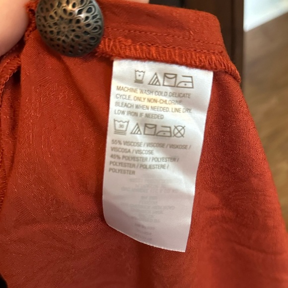 Terracotta-Colored Tunic Layering Duster - Picture 5 of 6